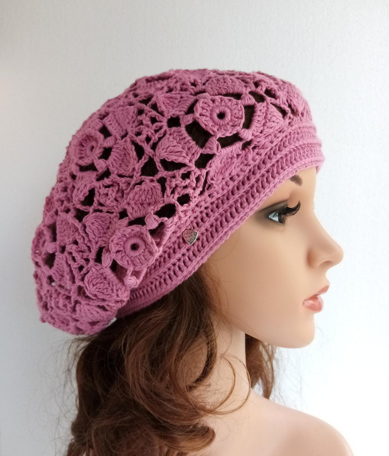 Crochet summer beret