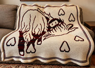 LovePrints Bovine Highlander Blanket Pattern