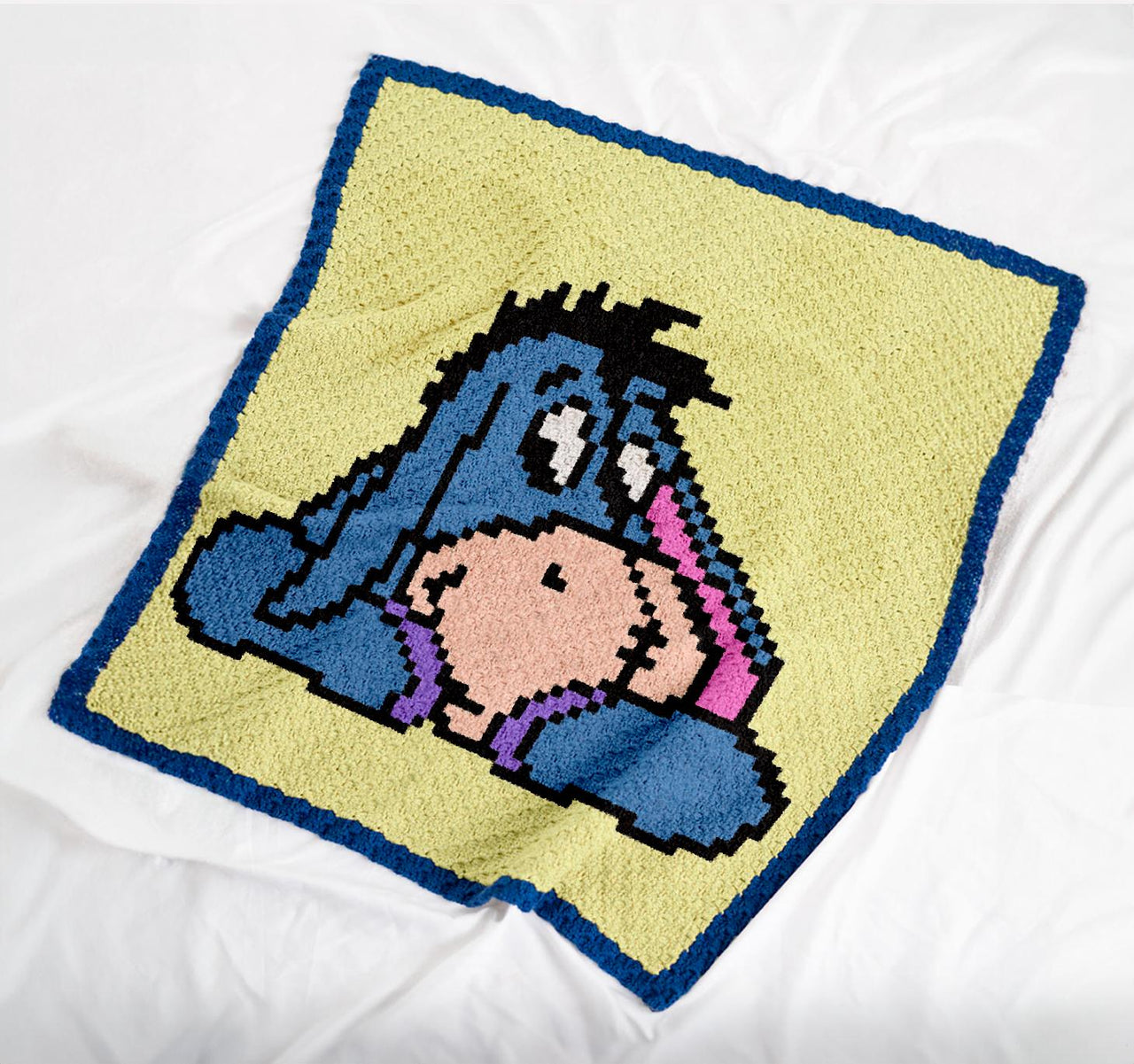 Eeyore C2C Crochet Blanket Pattern