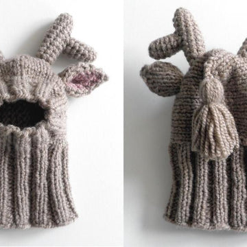Reindeer Dog Hat with a Tassel