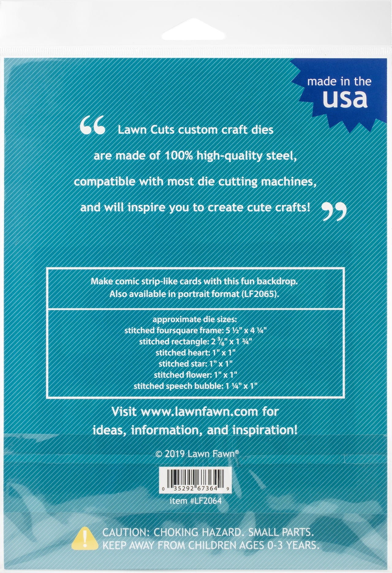 Lawn Fawn Lawn Cuts Custom Craft Die - Foursquare Backdrop: Landscape