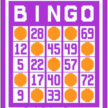 BINGO overlay mosaic Throw blanket