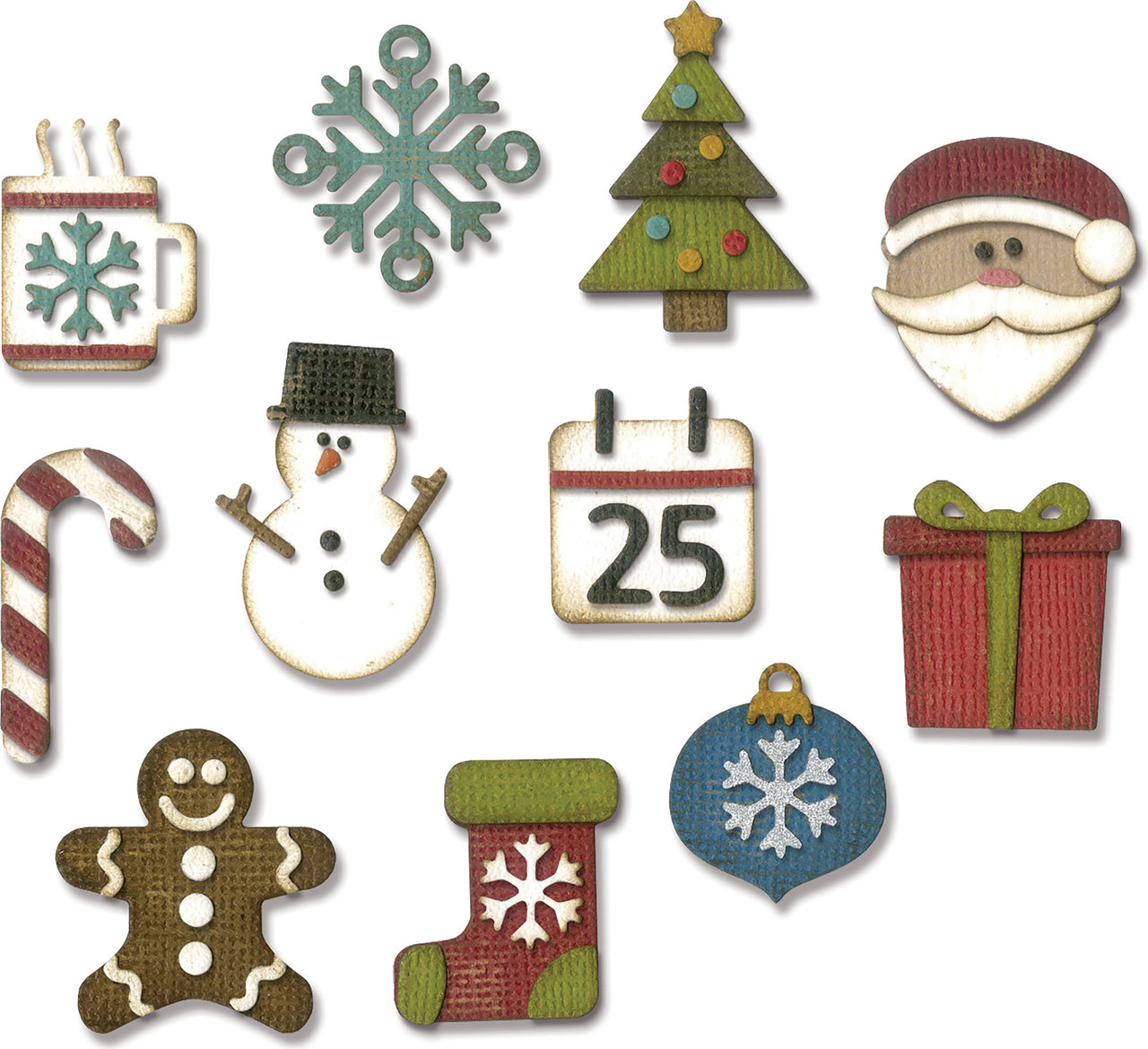 Sizzix Thinlits Dies By Tim Holtz 11/Pkg - Mini Christmas Things
