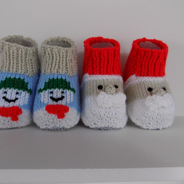 Christmas Baby Booties