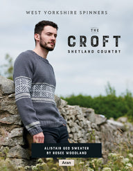 Alistair Geo Sweater in West Yorkshire Spinners The Croft Shetland Country - DBP0083 - Downloadable PDF