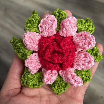 Blush Blossom Pom-Pom Pillow