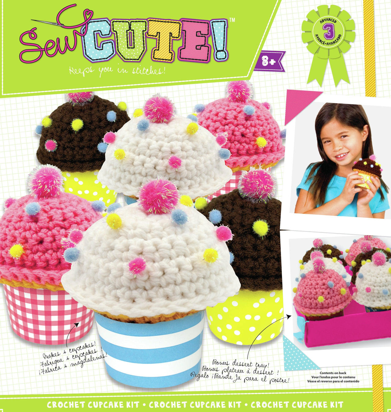 American Crafts Sew Cute! Crochet Cupcake Kit - 038316