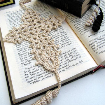 Easter Crochet Gift Cross Bookmark