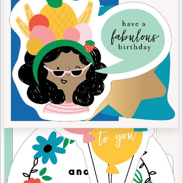 American Crafts Happy Cake Day Ephemera Cardstock Die-Cuts 40/Pkg - Phrase W/Foil Accents
