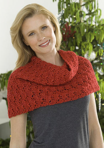 Crochet Shells Mobius in Red Heart Holiday - LW1884 - Downloadable PDF