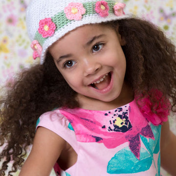 Easter Parade Hat in Red Heart Soft Baby Steps Solids - LW4739 - Downloadable PDF