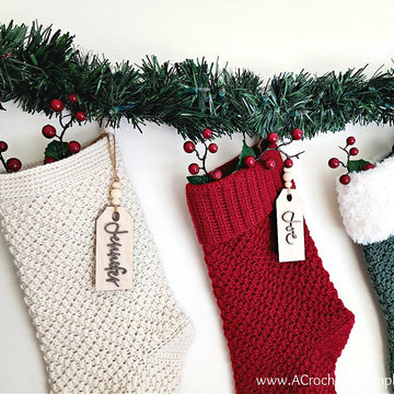 Stacked Diamonds Christmas Stocking