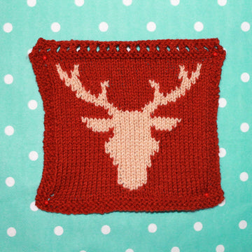 Woodland Animal Intarsia Squares