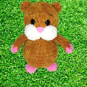 Toys hamster plush pattern, cute crochet pattern