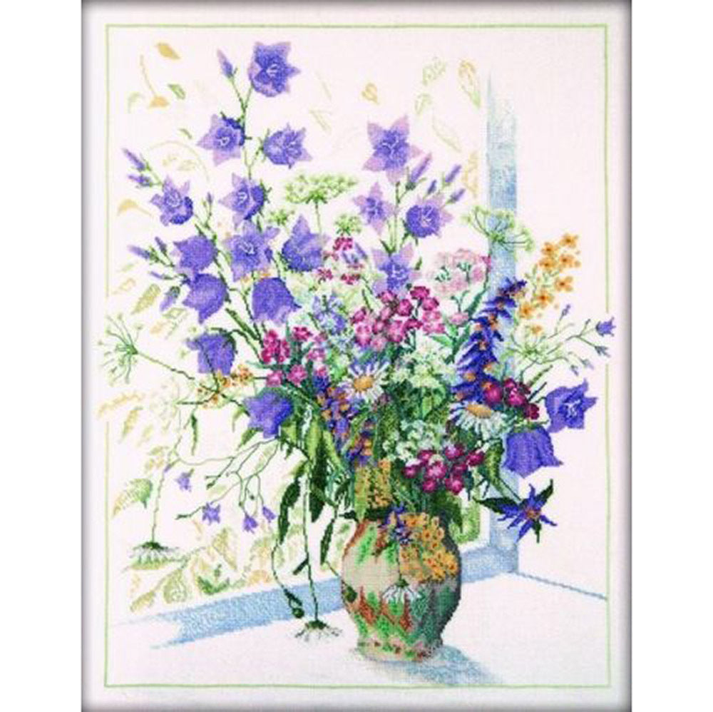 RTO Bouquet with Bluebell Cross Stitch Kit - 37cm x 46cm