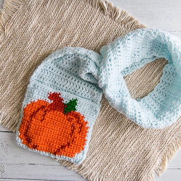 Pumpkin Leaf Pocket Scarf