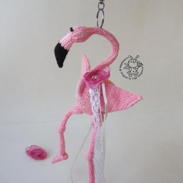 Keychain Pink flamingo