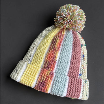 Scrap Yarn Beanie Hat