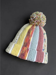 Scrap Yarn Beanie Hat