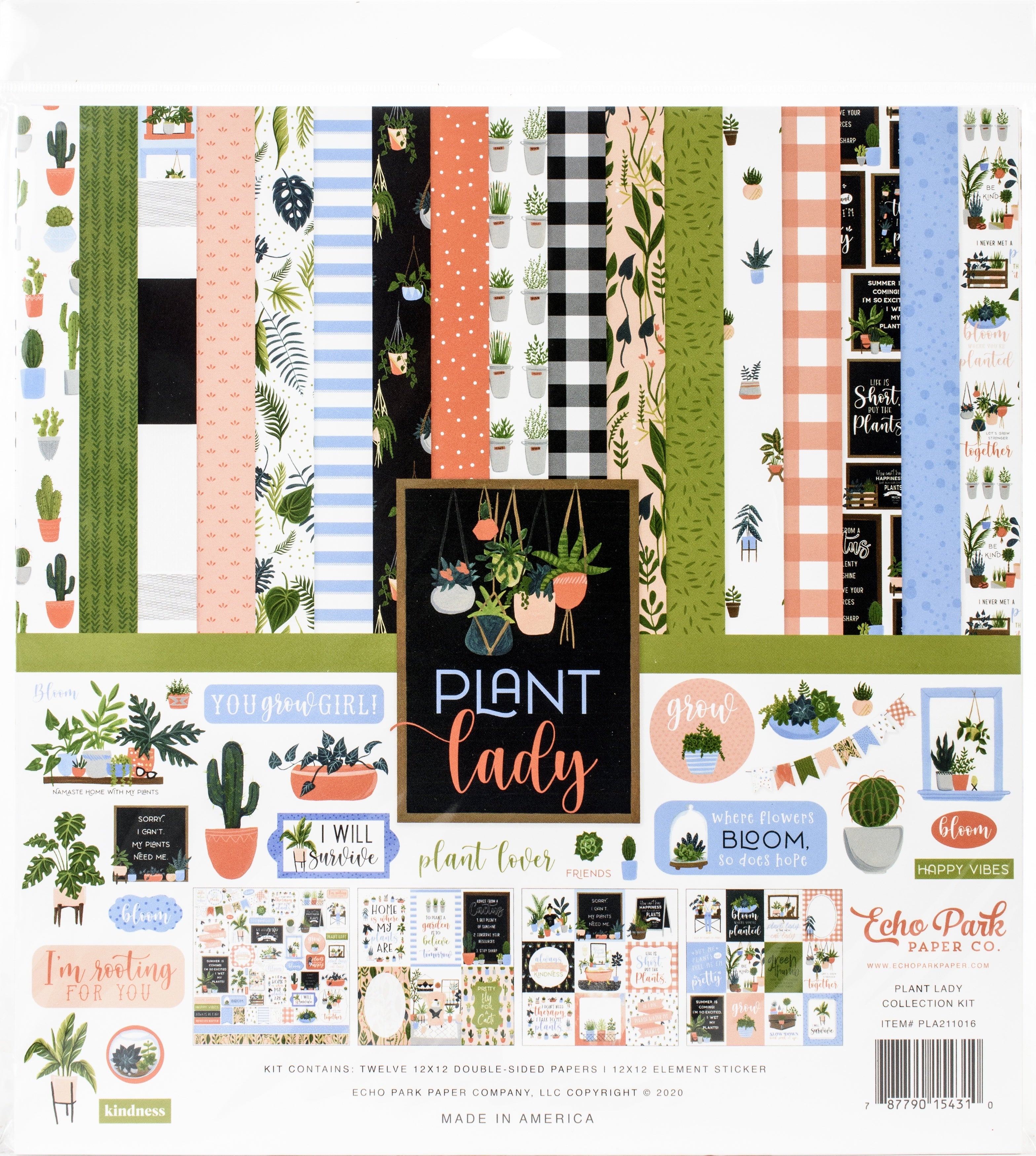 Echo Park Paper Echo Park Collection Kit 12"X12" - Plant Lady