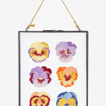 Pansy Flower Study  in DMC - PAT0597 -  Downloadable PDF