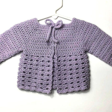 Black Raspberry Baby Sweater