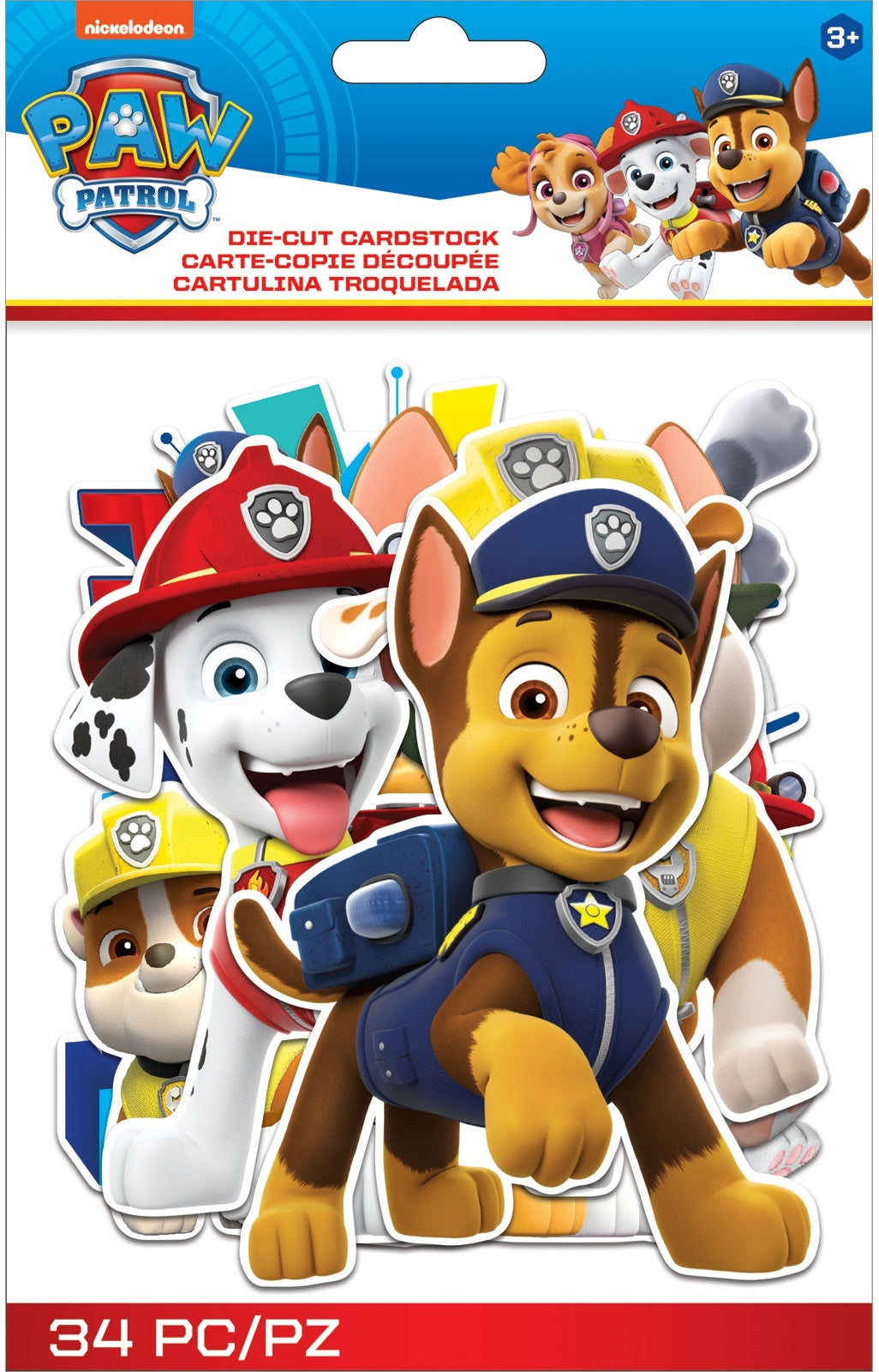 EK Success EK Disney Nickelodeon Cardstock Die-Cuts 34/Pkg - Paw Patrol Icons