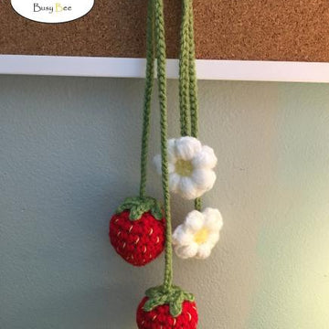 Strawberry and Flower Hanging Decoration