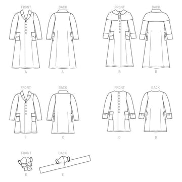 McCall's Girls' and Boys' Costume Coats with Mask M8227 - Paper Pattern, Size 7-8-10-12-14