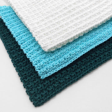 Dishcloth Washcloth Potholder Basic Elegance - super simple and quick