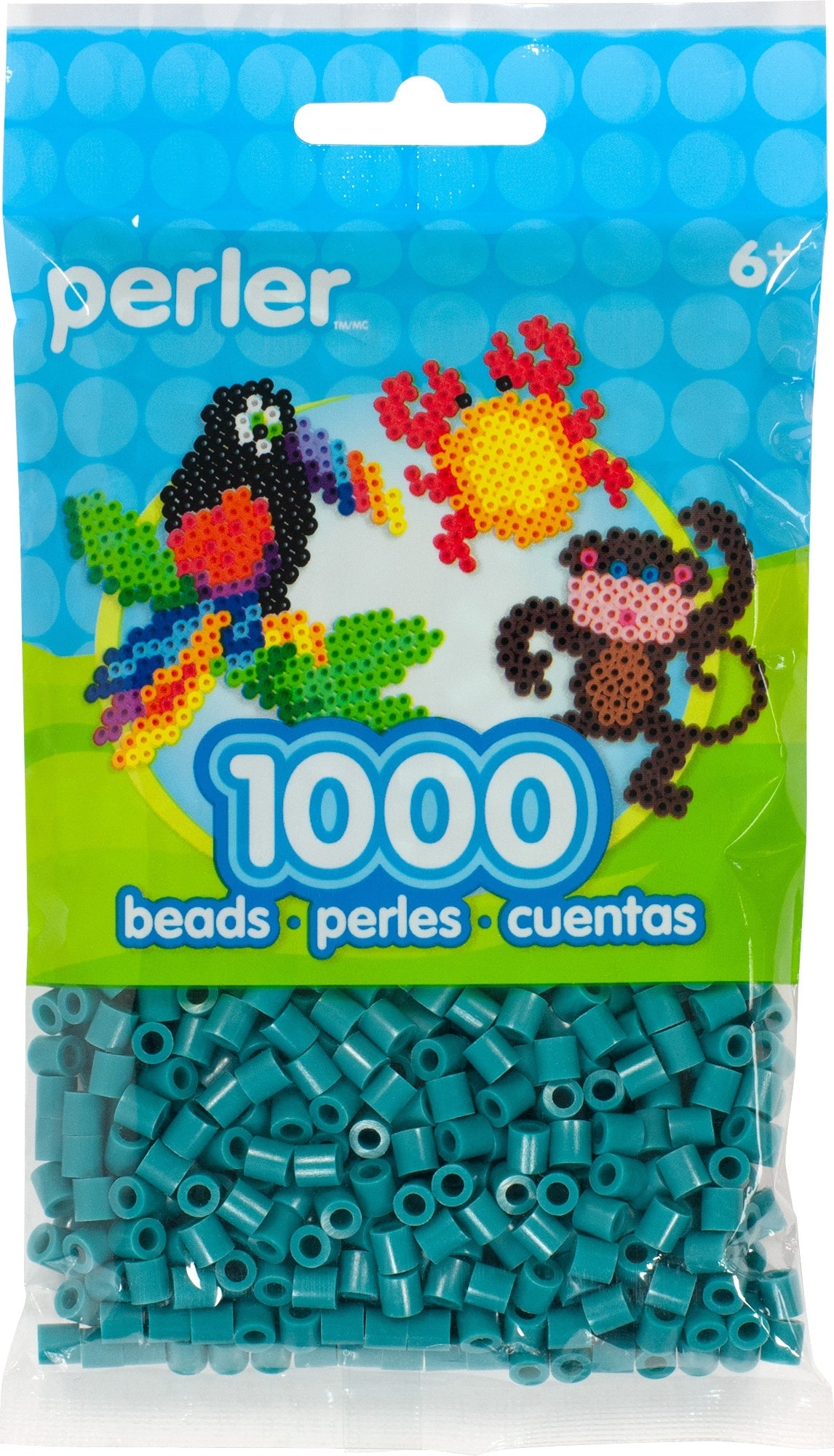 Perler Beads 1,000/Pkg - Teal