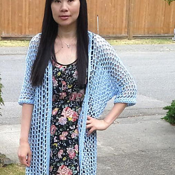 Honeycomb Mesh Crochet Summer Cardigan