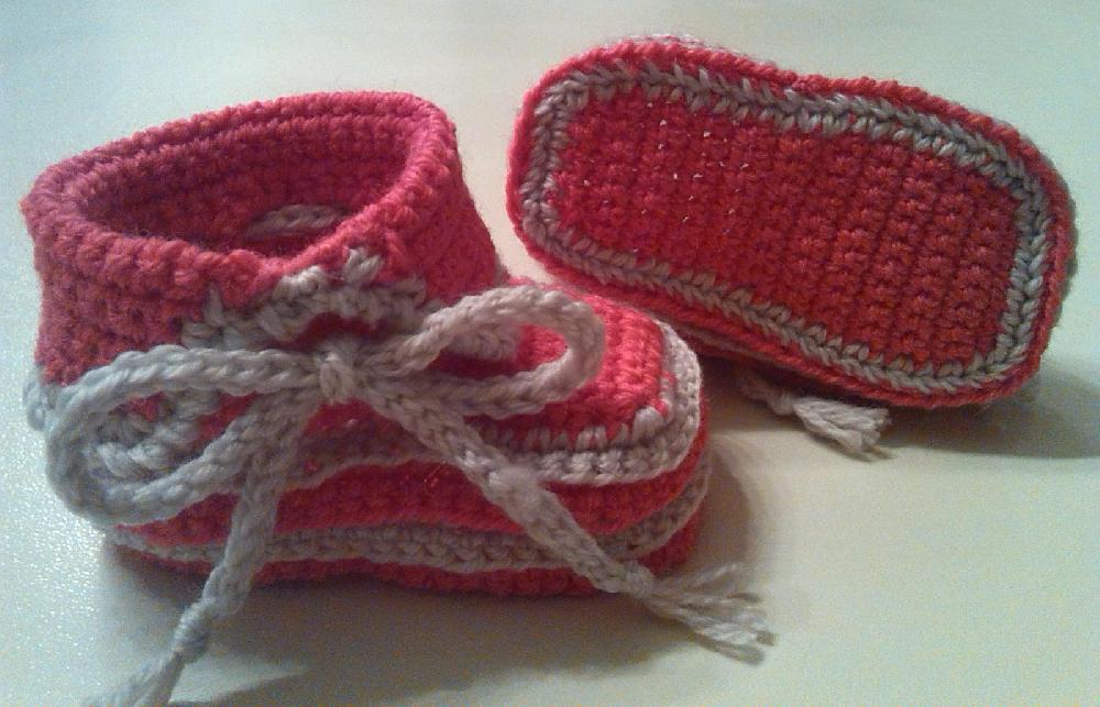 Asymmetrical Baby Booties