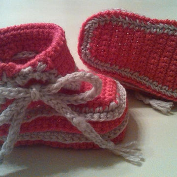 Asymmetrical Baby Booties