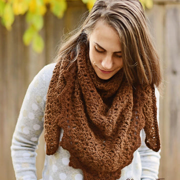 Alpaca Triangle Shawl or Scarf