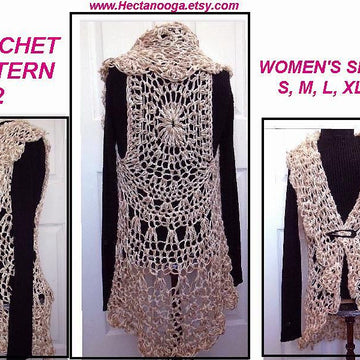 762 Long Lacy Summer Vest