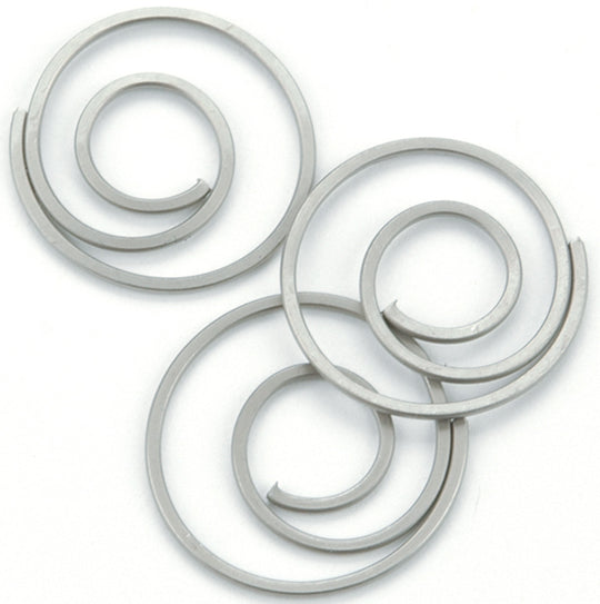 Creative Impressions Metal Spiral Clips .75" 25/Pkg - Pewter
