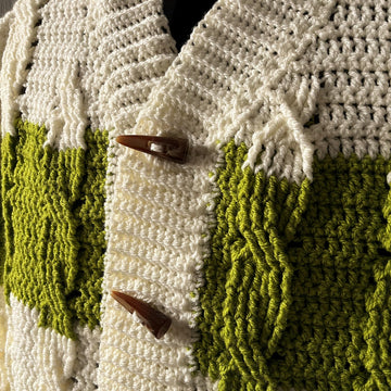 Hooded Aran Cardigan