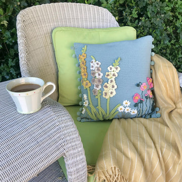 Chelsea flower show cushion cover