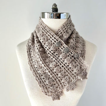 Lovely Lace Neck Warmer scarf