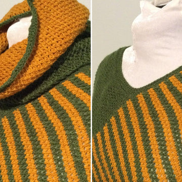 Tunisian Smock Stitch Poncho