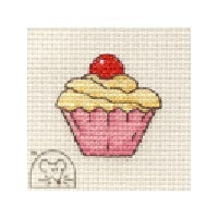 Mouseloft Stitchlets - Cupcake Cross Stitch Kit - 64mm
