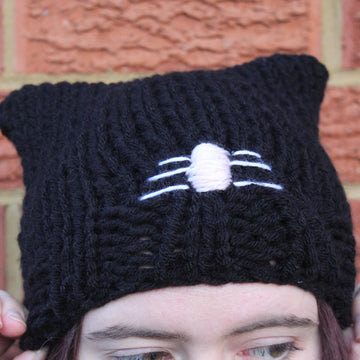 Knitted Cat Beanie