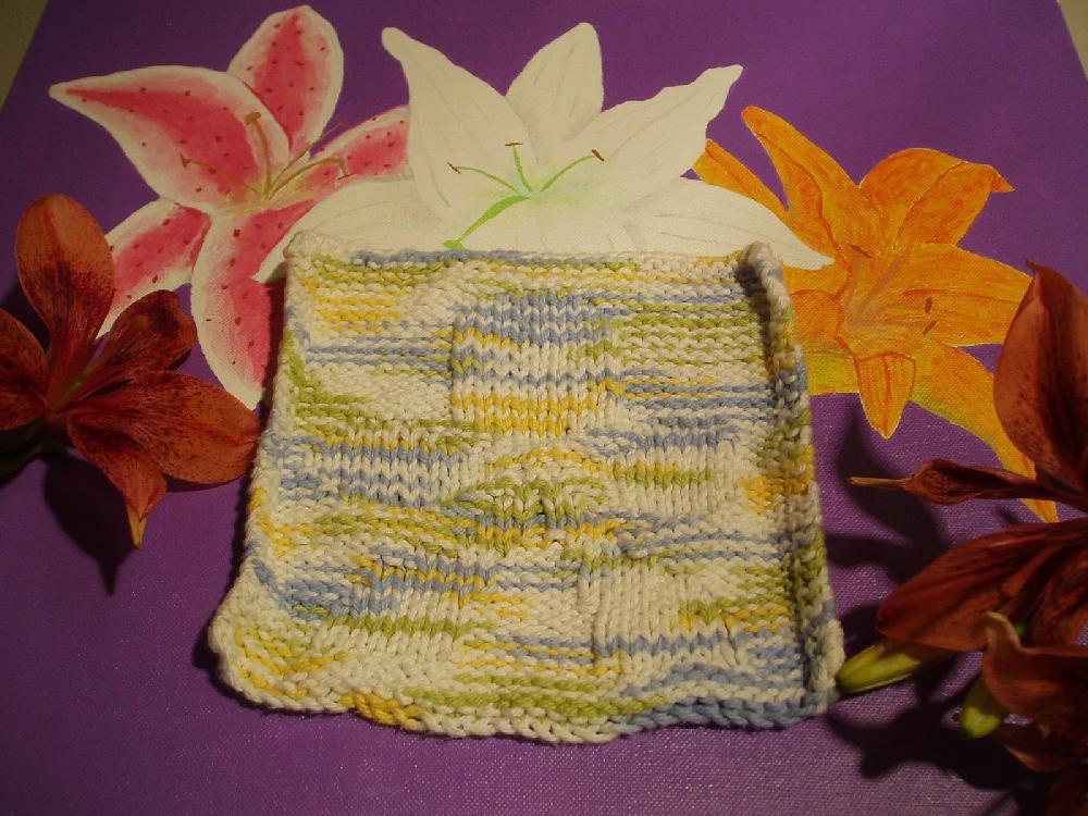 Dishcloth Calendar - May (flower)
