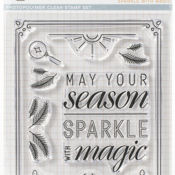 Pinkfresh Studio Clear Stamp Set 4"X6" - Sparkle With Magic