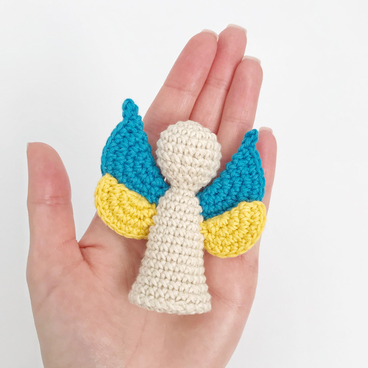 Angel ornament amigurumi crochet pattern keychain Bag charm Crochet keyring car mirror hanging
