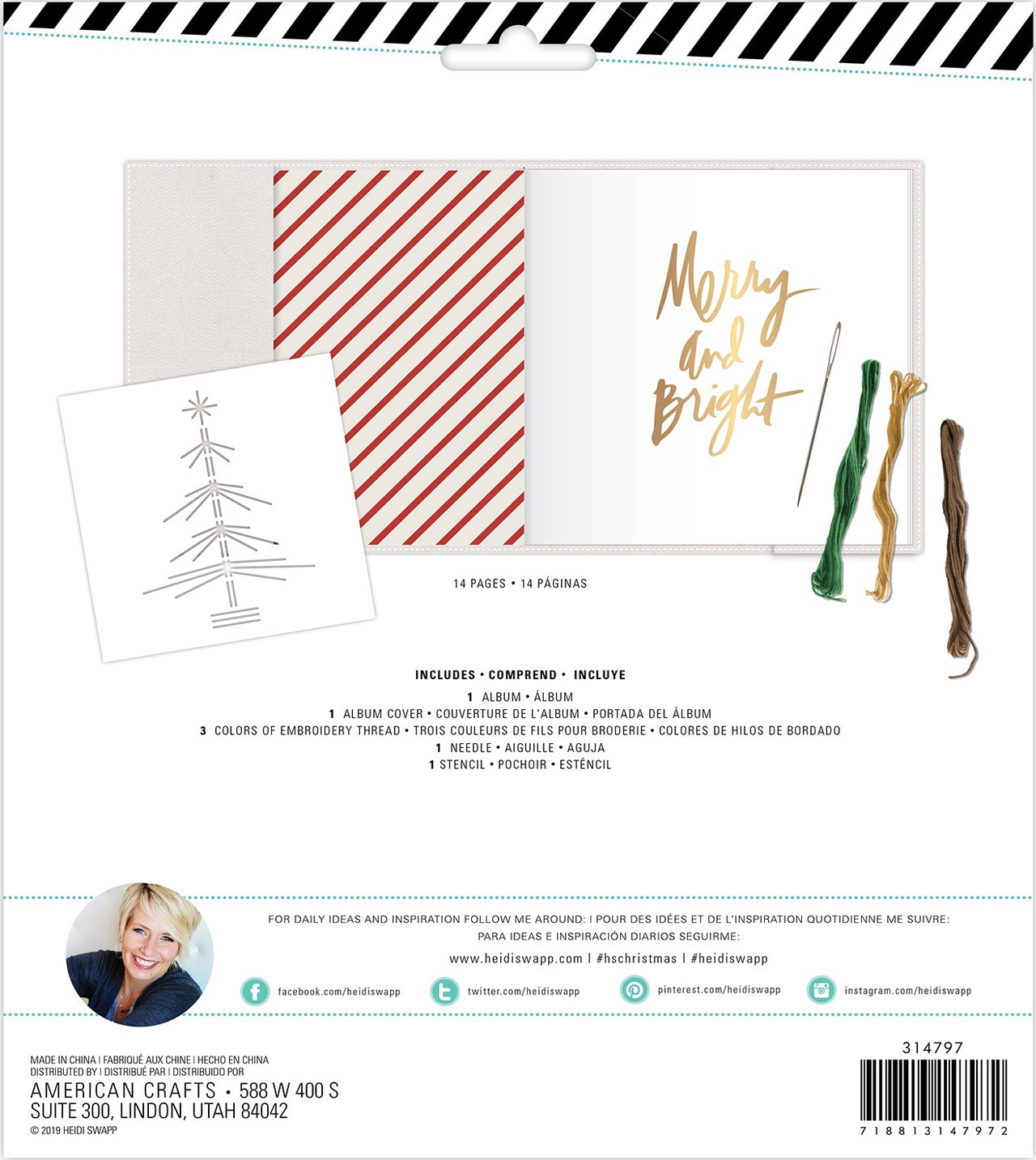American Crafts Heidi Swapp Winter Wonderland Album Kit - 592075