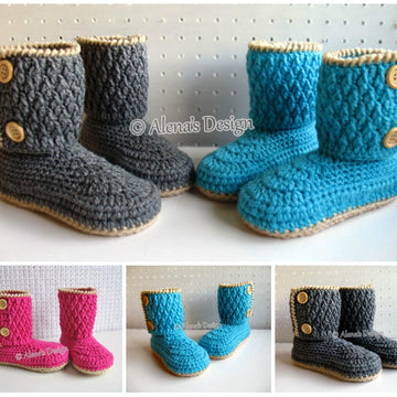 Two-Button Children's Boots