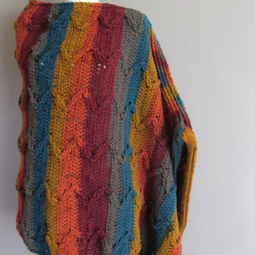 Zig Zag Autumn Poncho
