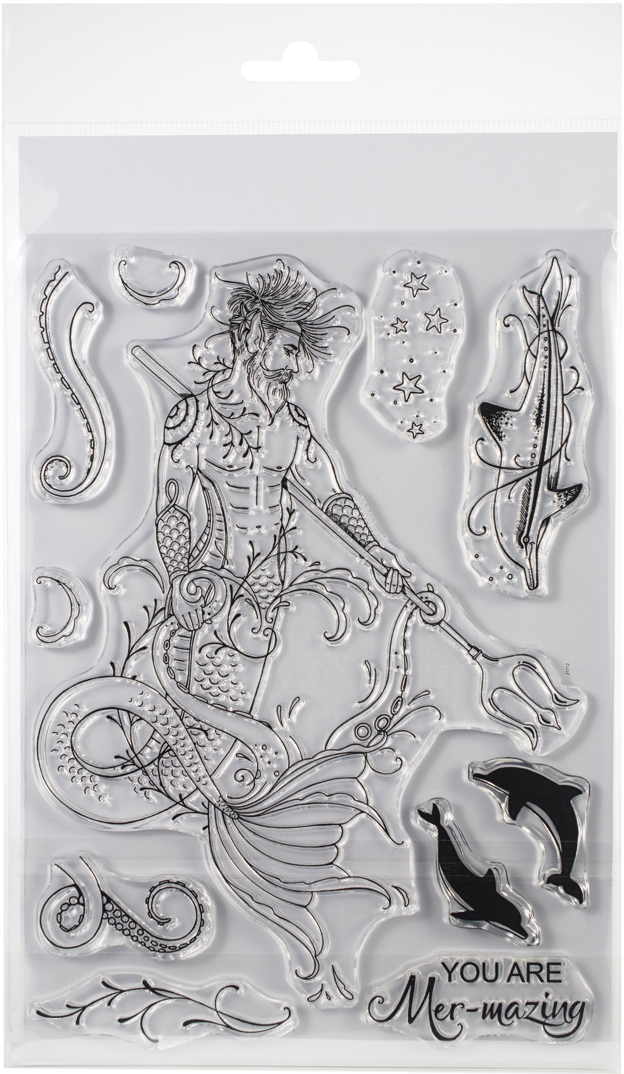 Creative Expressions Pink Ink Designs A5 Clear Stamp Set - Neptune